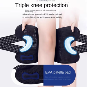 Genouillère avec logo personnalisé avec stabilisateurs latéraux pour la récupération des blessures par les douleurs du ménisque et du <span class=keywords><strong>genou</strong></span> Support de <span class=keywords><strong>genou</strong></span> réglable - Product Image 4