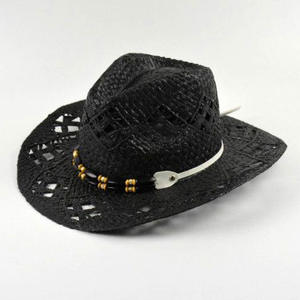 Sombrero de Vaquero de Paja Rosa Estilo Western con Logotipo Personalizado en Oferta - Product Image 3