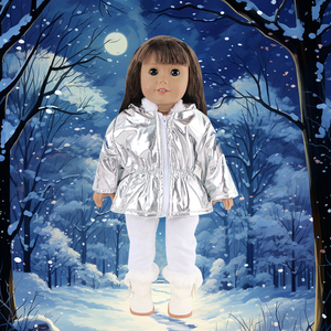 Ensemble de tenues saisonnières pour poupées de <span class=keywords><strong>18</strong></span> pouces : <span class=keywords><strong>Manteau</strong></span> d'hiver, robe d'été, costume d'automne, collection de vêtements de mode printanière - Product Image 5