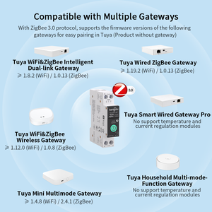 TO-Q-SY2-JZT TUYA ZigBee <span class=keywords><strong>Disjoncteur</strong></span> Intelligent avec Mesure 1-63A Interrupteur de Télécommande Sans Fil Produits Smart Life TONGOU - Product Image 6