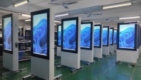 Affichage numérique personnalisé 4K pour station de bus, ville intelligente, totem extérieur, panneau publicitaire LCD, écran d'affichage, kiosque tactile, panneaux de menu
