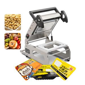 Machine de scellage de barquettes semi-automatique électrique en <span class=keywords><strong>acier</strong></span> inoxydable pour l'emballage commercial de vêtements, boissons et produits chimiques, pour barquettes en plastique - Product Image 2