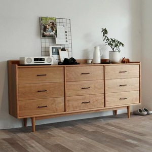 Aparador Moderno Nórdico de Madera Maciza con Nueve Cajones para Sala de Estar, Dormitorio o <span class=keywords><strong>Restaurante</strong></span> - Product Image 4
