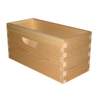Boîte Nuc en bois à 5 cadres pour le transport de la reine des abeilles Pack plat Ruche Nuc en bois