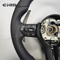 Volant en cuir avec palettes magnétiques adapté aux BMW F10 F30 F20 F11 F22 F31 F32 F36 320 F15 F25 F07 F01 M3 M4 M5 M6