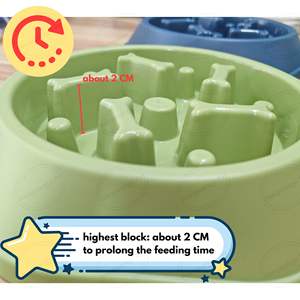 Comedouro Lento para Cães em Forma de Osso, Antiderrapante, para Alimentação Lenta de Animais de Estimação - Product Image 5