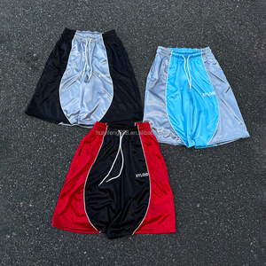 High Quality Oversized Patchwork 100% Polyester Running <b>Short</b> For Men Custom Manufacturers Athletic Men Track <b>Jogger</b> Long <b>Short</b> - Product Image 6