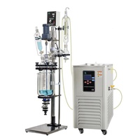 Réacteur de condenseur de reflux en verre de laboratoire durable 5L