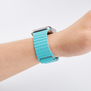 IVANHOE pita <span class=keywords><strong>Loop</strong></span> kulit magnetik kualitas tinggi untuk jam tangan Apple 44 45 49mm 40 41mm 46mm tali untuk Iwatch 8 7 SE 6 5 4 <span class=keywords><strong>3</strong></span> <span class=keywords><strong>2</strong></span> S10 - Product Image 5