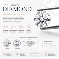 Diamant de laboratoire Cathy certifié IGI, taille brillant rond, 0,5-1 carat, couleur D, clarté VVS/VS, excellente taille, HPHT CVD, pierre non montée