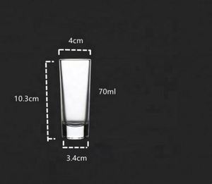 Lot de 12 verres à shot transparents à base épaisse, ensemble de verres hauts de 2 oz pour whisky, tequila, vodka - Product Image 2