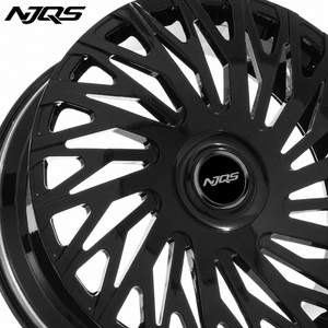Jantes NJQS Deep Dish Chrome Sport 18 19 20 22 24 26 pouces en alliage d'aluminium forgé pour BMW Audi <span class=keywords><strong>Urus</strong></span> C8 Ford Mustang GT Nissan - Product Image 3
