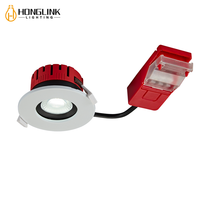 Anti-éblouissement Led Downlight Remplaçable Led module Encastré IP65 Feu Évalué Dimmable Down light spot