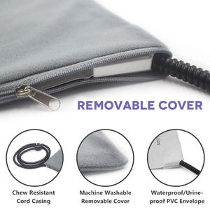 Yıkanabilir Yumuşak Isıtmalı Köpek Yatağı Çiğnemeye Dayanıklı Çelik Kordonlu Evcil Hayvan Isıtma Pedi - Product Image 6