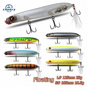 Esca da Pesca in Plastica per Acqua Dolce, Modello <span class=keywords><strong>Le</strong></span> Dog 105mm-165g, Esca Galleggiante a Forma di Matita per Lanci Lunghi con Ganci Z-Dog - Product Image 1