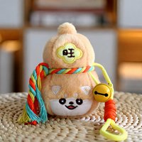 En gros, Porte-clés pendentif en peluche Fulu Gourd mignon, style dessin animé, pour sac, amusant et exquis, cadeau pour enfants