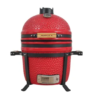 Wholesale Portable 15 Inch Auplex Outdoor Vertical Cooking Ceramic Big EGG Kamado Charcoal Bbq Smoker Grill