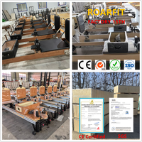 ROARFIT Microformer Base Pilates Reformer - Alliage d'aluminium durable, portable et réglable pour studio de Pilates et salle de sport