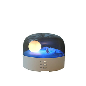 Lámpara de noche LED regulable, lámpara de mesa de Ambiente de escritorio portátil, que cambia de <span class=keywords><strong>Color</strong></span> Interruptor táctil, lámpara de luz nocturna de Luna 3D - Product Image 6