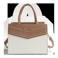 Sac bandoulière élégant et décontracté, passe-partout, collection Printemps 2026, design haut de gamme, style européen, fermeture éclair simple, en polyester, forme carrée