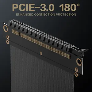 ASIAHORSE | PCIE uzatma kablosu 16x yüksek hızlı saf bakır galvanizleme süreci çekirdek 90/180 derece
