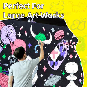 Marcadores Offre Spéciale Marqueur Acrylique Grand Diamètre Jumbo Affiche Marqueurs Ensemble 10 Couleurs 15mm Large Pointe Permanent Peinture Acrylique Stylos - Product Image 5