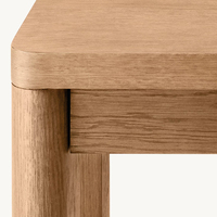 Tables consoles modernes en chêne massif européennes pour salle à manger, villa, école et salon - Meubles de maison