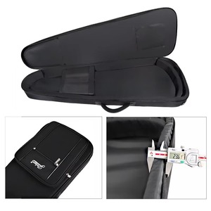Professional Thick Foam Padded Waterproof Electric <strong>Bass</strong> <strong>Guitar</strong> <strong>Case</strong> Custom Logo Double Shoulder Strap Instrument Bags &amp; <strong>Cases</strong>