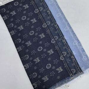 Tessuto Denim Jacquard con Stelle Giocose, <span class=keywords><strong>Indaco</strong></span> Scuro, 80% Cotone, Alta Qualità per Jeans o Giacche per <span class=keywords><strong>Bambini</strong></span> - Product Image 2