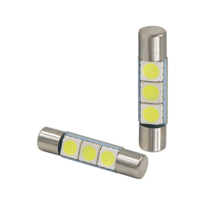 Luz LED de lectura para coche T6 3SMD 5050 29MM de punta doble plana B6, luz de techo con fusible - Product Image 2