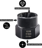 Kit de 13 outils extracteurs de vis et écrous endommagés à entraînement hexagonal 3/8, pour boulons et goujons cassés