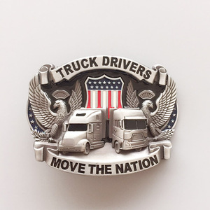 Boucle de ceinture Western en alliage pour jeans, motif « Truck Drivers Move The Nation », pour hommes et femmes - Product Image 1