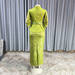 Abito Lungo <span class=keywords><strong>da</strong></span> Donna <span class=keywords><strong>Oversize</strong></span> a Vita Alta con Paillettes per Feste ed Eventi Serali - Product Image 4