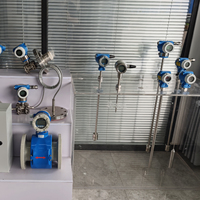 WanBang Instrument IP65 Probe Suppressed for Open Channel Ultrasonic Flow Meter OEM Water +/-5% Accuracy 20m Measurement Range