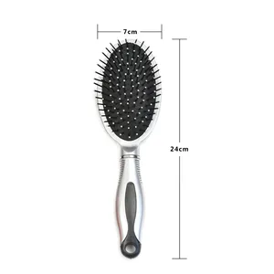 <span class=keywords><strong>Peigne</strong></span> à coussin d'air démêlant en plastique pour cheveux bouclés mouillés et extensions capillaires – Outil de coiffage professionnel - Product Image 3