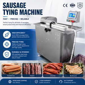 Máquina Industrial para Atar Salchichas para el Procesamiento <span class=keywords><strong>de</strong></span> Carne |   Máquina Automática para Enlazar Salchichas para la Producción <span class=keywords><strong>de</strong></span> Salami, Chorizo y Bratwurst - Product Image 1