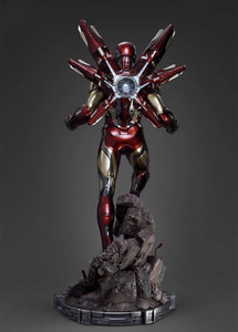 Estatua de Resina de Iron Man MK85 de Marvel Avengers <span class=keywords><strong>Endgame</strong></span>, Figura Coleccionable de Alta Definición con Luz LED, Decoración para el Hogar - Product Image 4