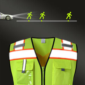 شعار مخصص سترة سلامة البناء مرحبا بمعنى الملابس العاكسة مع 3 متر شريط عاكس للأمن - Product Image 5