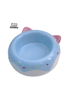 Nouvellement vente chaude usage domestique animaux accessoires mignon Durable haut pied Anti-basculement Anti-noir céramique chat chien bol