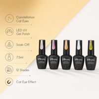 Vernis à ongles gel magnétique œil de chat transparent Mixcoco Galaxy Shimmer UV Soakable pour nail art DIY Zodiaque