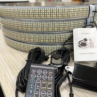 Lumière LED à 5 rangées de 17 pouces, haute luminosité, étanche IP68, blanc pur, 12 V CC, pour camion et autres accessoires d'éclairage