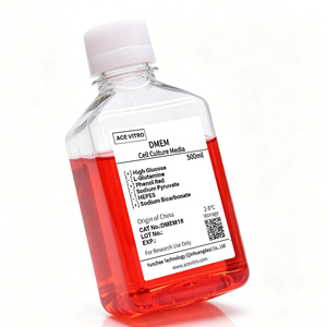 Réactifs de laboratoire ACE VITRO OEM DMEM à haute teneur en glucose avec Phénol Rouge sans L-Glutamine, HEPES, Pyruvate de sodium pour la culture cellulaire - Product Image 4