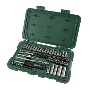 ชุดประแจบล็อก <span class=keywords><strong>SATA</strong></span> 09002 52 ชิ้น ขนาด 1/4 นิ้ว พร้อมหัวบล็อกแบบ Ratchet, หัว Hex, Torx, หัวแบน, หัวไขว้ บรรจุในกล่องพลาสติก สำหรับงานซ่อมรถยนต์และงานช่าง - Product Image 2