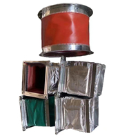 Connecteur flexible de bride de conduit d'air ignifuge à hautes températures pour des systèmes de la CAHT