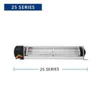 Ventilateur axial DC Cross Low Fan série 025, 12V, double roulement à billes, durée de vie de 70000 heures, pales en fer, ventilateur de refroidissement d'air OEM/ODM