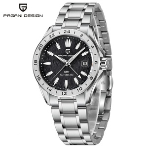 Nouvelle montre mécanique pour homme PAGANI DESIGN 2024, 40 mm, marque haut de gamme, verre saphir, montre GMT, étanche 100 m, montre automatique pour homme - Product Image 1
