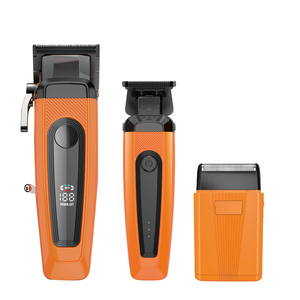 Kit de Cortadora de Pelo Inalámbrica Personalizada para Hombres, Recargable, Recortadora de <span class=keywords><strong>Barba</strong></span> Eléctrica, Máquina de Barbería Profesional - Product Image 1