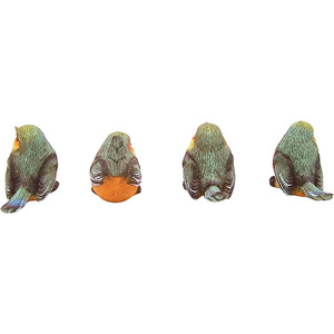 Estante colorido con figuras de pájaros sentados y una figura de cola azul para decoración del hogar - Product Image 6