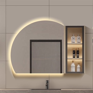 Nửa Vòng fogless thông minh màn hình cảm ứng Led trang điểm mỹ phẩm cắt tóc bảng phòng tắm Vanity gương - Product Image 5