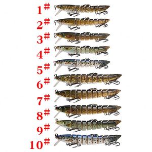 Señuelo de Pesca Multiarticulado de 10.5g y 10.1cm, 7 y 9 Segmentos, Tipo Swimbait, Wobbler, Crankbait para Zander, Lubina y Peces de Agua Dulce - Product Image 2